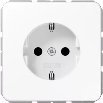 Caixa de embutir JUNG CD 1520 WW, caixa de ligação de embutir para tomadas Type F, branco