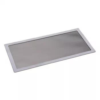 Filtro de pó DEMCiflex 0313 — medidas 142×290 mm, preto/cinzento