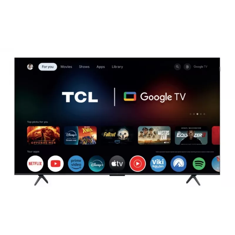 Televisor TCL 75P81K 75 polegadas ecrã QLED 4K, classe de eficiência energética F