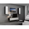 Armário Cama VIGO 90 fechado 90/35/32 preto/branco brilhante
