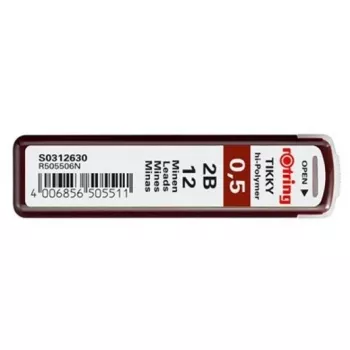 Minas de polímero Rotring 2B 0,5 mm S0312630