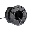 Adaptador de troca rápida Asetek SimSports 40-035-0035028 preto — adaptador de volante de troca rápida para configurações de Sim-Racing