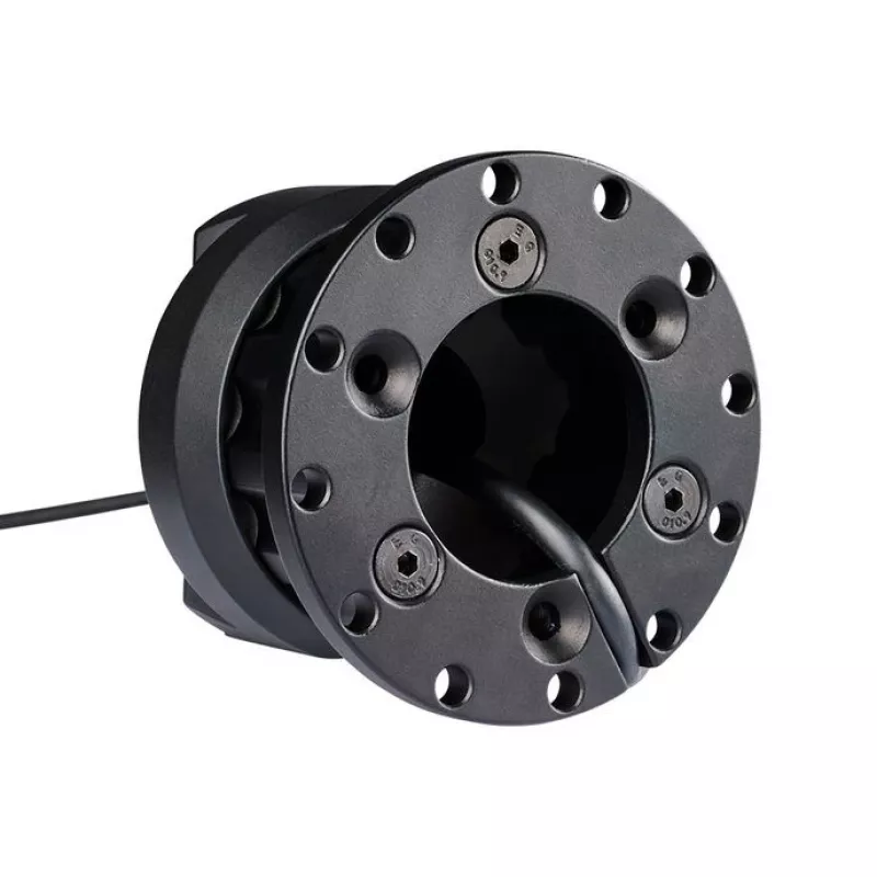 Adaptador de troca rápida Asetek SimSports 40-035-0035028 preto — adaptador de volante de troca rápida para configurações de Sim-Racing