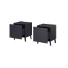Mesa de cabeceira cama meble NOVA 44×40×52 cm, 1 gaveta, azul-marinho mate