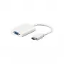 Adaptador HDMI™ para VGA Wentronic Goobay, branco, 0,1 m - ficha HDMI™ > conector fêmea VGA, conector fêmea estéreo 3,5 mm (51758)