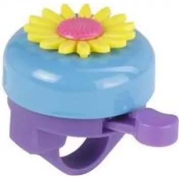 Campainha de bicicleta FISCHER 85831, design floral, 80 mm de diâmetro