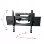Suporte de TV de mesa ART AR-65 para ecrãs planos 2,03 M (80) preto parede