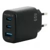 Carregador universal para dispositivos móveis preto AC Auto Mobilis 001364