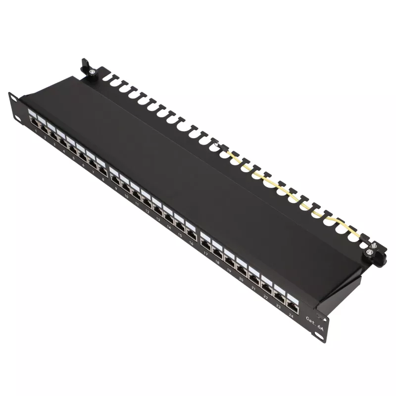 Patch panel - Extralink CAT6A STP, 24 portas