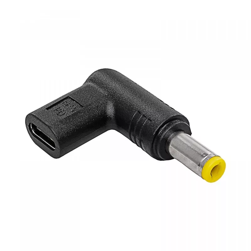 Akyga AK-ND-C01 adaptador de carregamento USB-C para DC 5,5 x 2,5 mm para portáteis, 18,5-20 V, 100 W