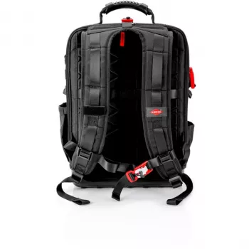 Bolsa de ferramentas Knipex X18 37 bolsas preto vermelho tecido plástico