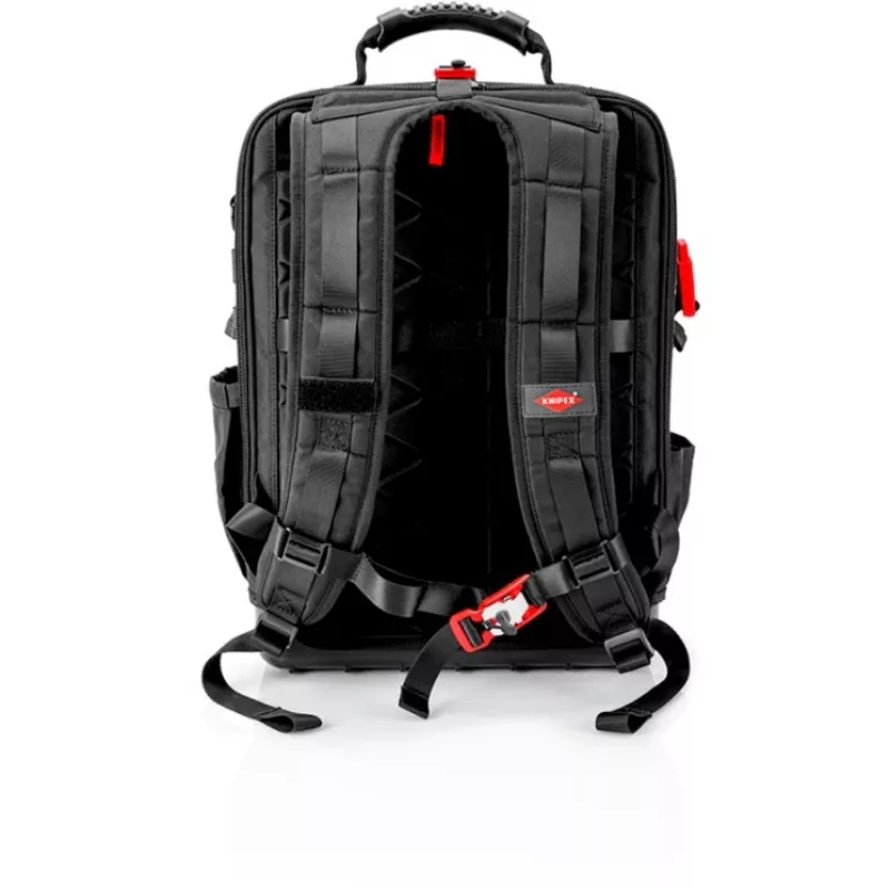 Bolsa de ferramentas Knipex X18 37 bolsas preto vermelho tecido plástico