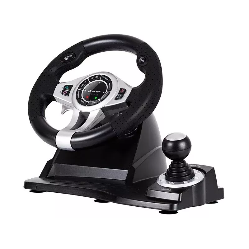 Tracer TRAJOY46524 Comando de jogos Preto Volante + Pedais PlayStation 4, Playstation 3