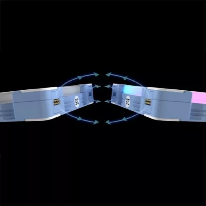 Ventoinhas para caixa Thermaltake SWAFAN EX14 ARGB 140mm pack de 3 - azul-hortênsia