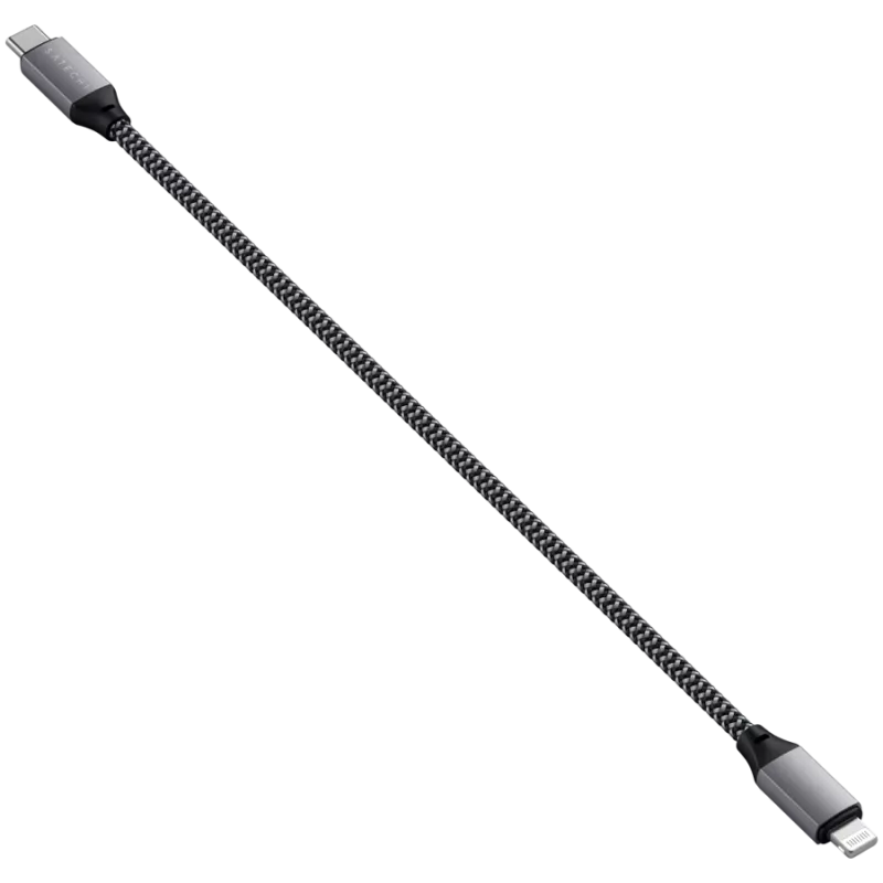 Cabo USB Satechi ST-TCL10M 0,25 m USB-C USB-C/Lightning preto cinzento