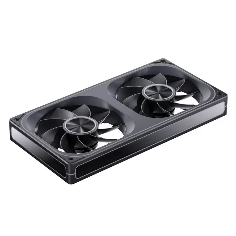 Jonsbo ZA-240 Infinity Mirror ventoinha ARGB PWM com pás invertidas, 240 mm, preto