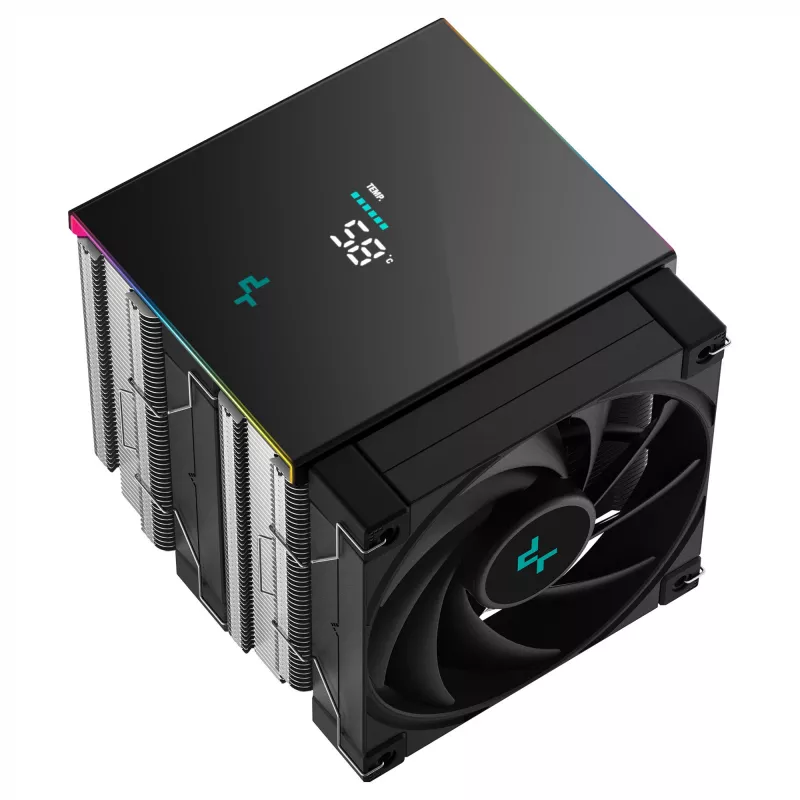 DeepCool AK620 Digital SE cooler a ar para CPU, Intel/AMD, LGA1700/LGA1200/AM4/AM5, 120 mm, preto