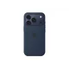 Capa de silicone Apple iPhone 17 Pro MagSafe Midnight azul-escuro