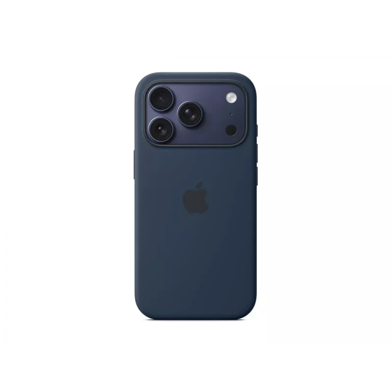 Capa de silicone Apple iPhone 17 Pro MagSafe Midnight azul-escuro