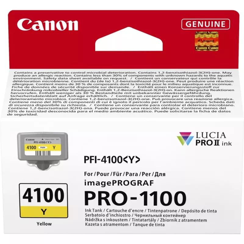 Tinteiro Canon LUCIA PRO II 1 unid. original rendimento standard amarelo