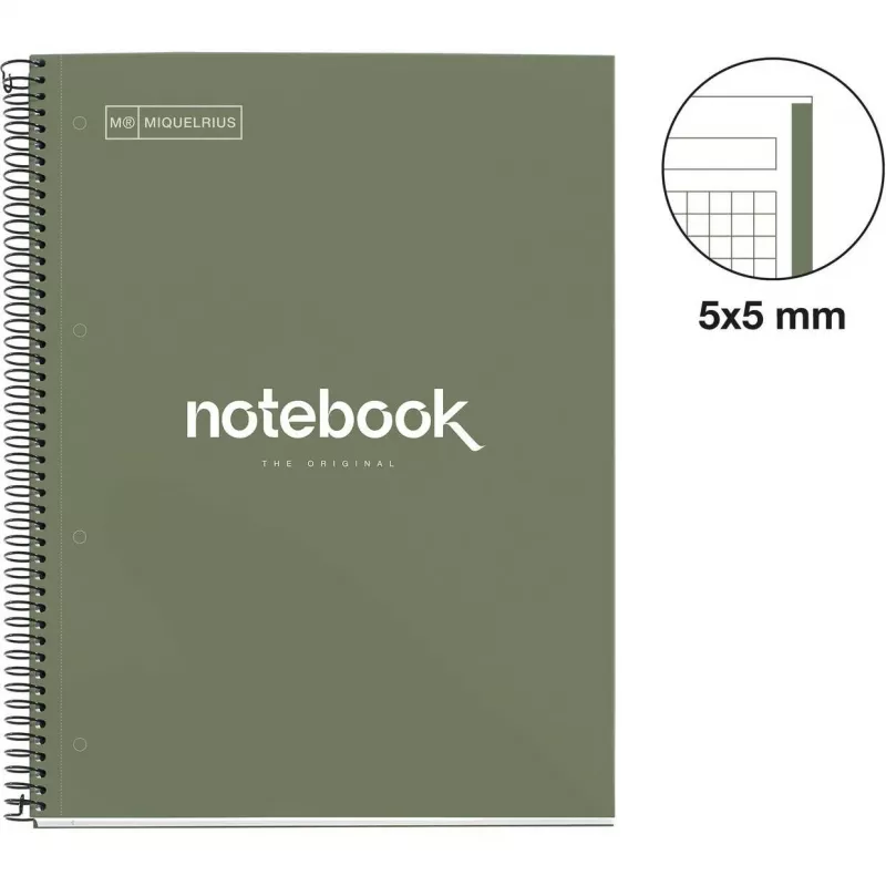 Caderno MIQUELRIUS College Emotions 1 quadriculado DIN A4 margem interior (A460459)