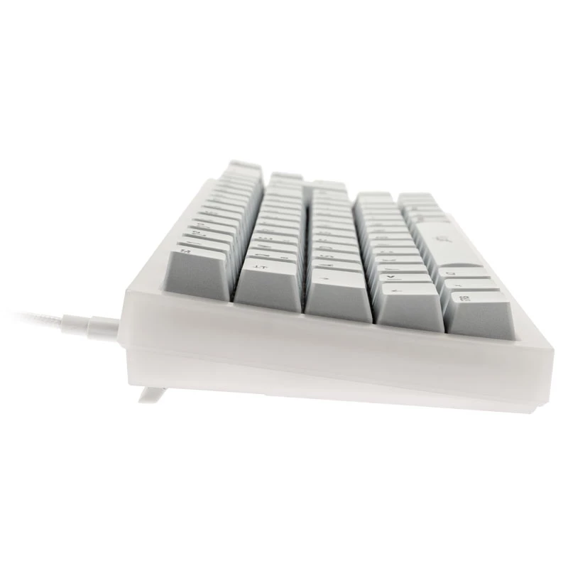 Teclado gaming mecânico TKL XTRFY K5 RGB – tenkeyless, transparente/branco