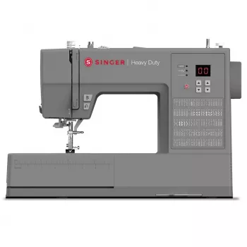 Máquina de costura automática SINGER HD6605 – elétrica, casa de botão em 1 passo, braço livre, cinzento, 6 kg
