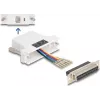 DELOCK D-Sub 25 pinos fêmea para RJ12 fêmea kit de montagem, branco