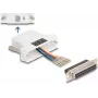 DELOCK D-Sub 25 pinos fêmea para RJ12 fêmea kit de montagem, branco