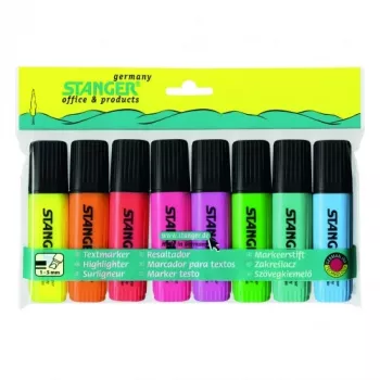 Marcador Stanger 180007000 multicolor 8 unid.