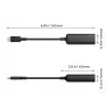 Adaptador Ethernet Aukey CB-A30 USB‑C para Gigabit RJ45 10/100/1000 Mbps, USB 3.0, alumínio, indicadores LED