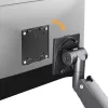 Suporte de monitor de braço duplo Maclean MC-968 com mola a gás 17-57 27 kg carga pesada estável totalmente articulado suporte VESA máx. 200x200
