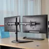 HAGOR HA FS - conjunto de montagem (suporte de mesa) - para 2 ecrãs LCD - preto - tamanho do ecrã: 38-68 cm (15-27)