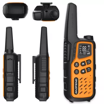 Walkie-talkie Baofeng BF-T25E laranja, 2 unid.
