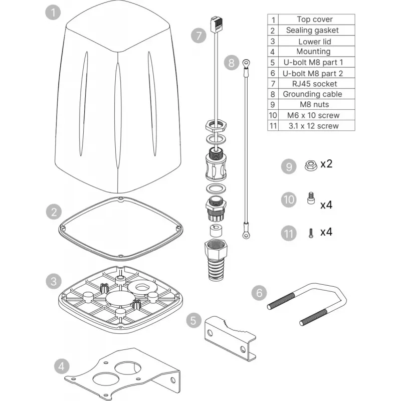 ANTENA WIFI EXTERIOR LTE 5G/PR1ICA70 TELTONIKA