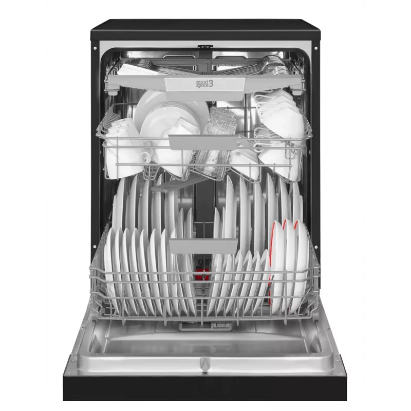 Máquina de lavar loiça de instalação livre AMICA MV 637 DCB — 14 conjuntos, tamanho grande 60 cm, motor inverter, 7 programas, 44 dB