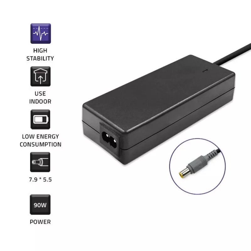 Fonte de alimentação/adaptador Qoltec 50093 90 W preto