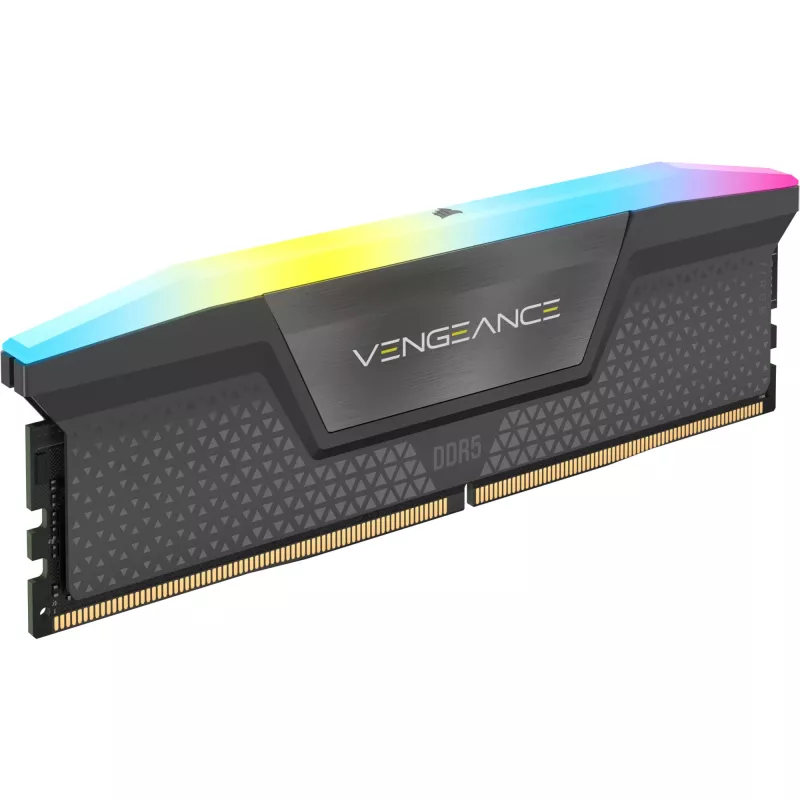 DIMM 64 GB DDR5-6000 (4x 16 GB) Quad-Kit, Memória RAM preta, CMH64GX5M4B6000C36, Vengeance RGB, INTEL XMP