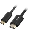 Cabo adaptador ficha HDMI > ficha Mini-HDMI (preto, 3 metros, HDMI 4K)