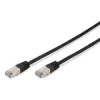 Cabo de rede Digitus CAT 5e SF/UTP cabo de ligação preto 3m