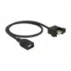 Cabo USB DeLOCK 85459 USB 2.0 0,5 m preto