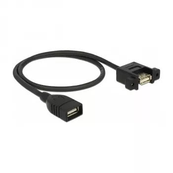 Cabo USB DeLOCK 85459 USB 2.0 0,5 m preto