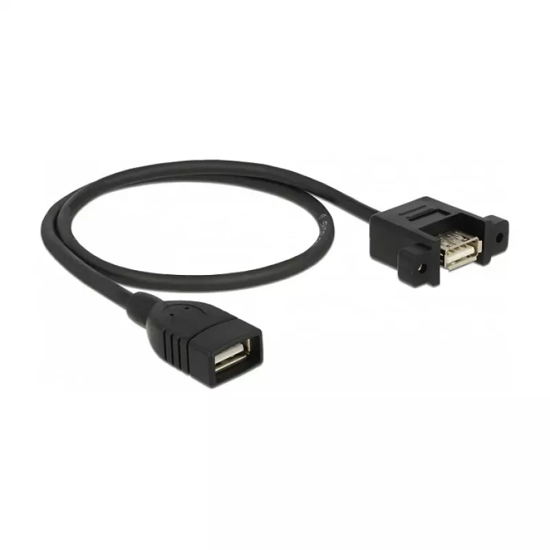 Cabo USB DeLOCK 85459 USB 2.0 0,5 m preto