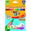 BIC Evolution Triangle 8871462 lápis de cor, 12 cores