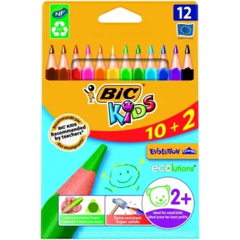Lápis de cor BIC CEV.TRIANG.CBW 10+2 EU 12 lápis de cor, 214842