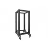 Rack autónomo LANBERG OR01-6822-B 22U, 600 mm L x 800 mm P, preto, capacidade de carga 600 kg