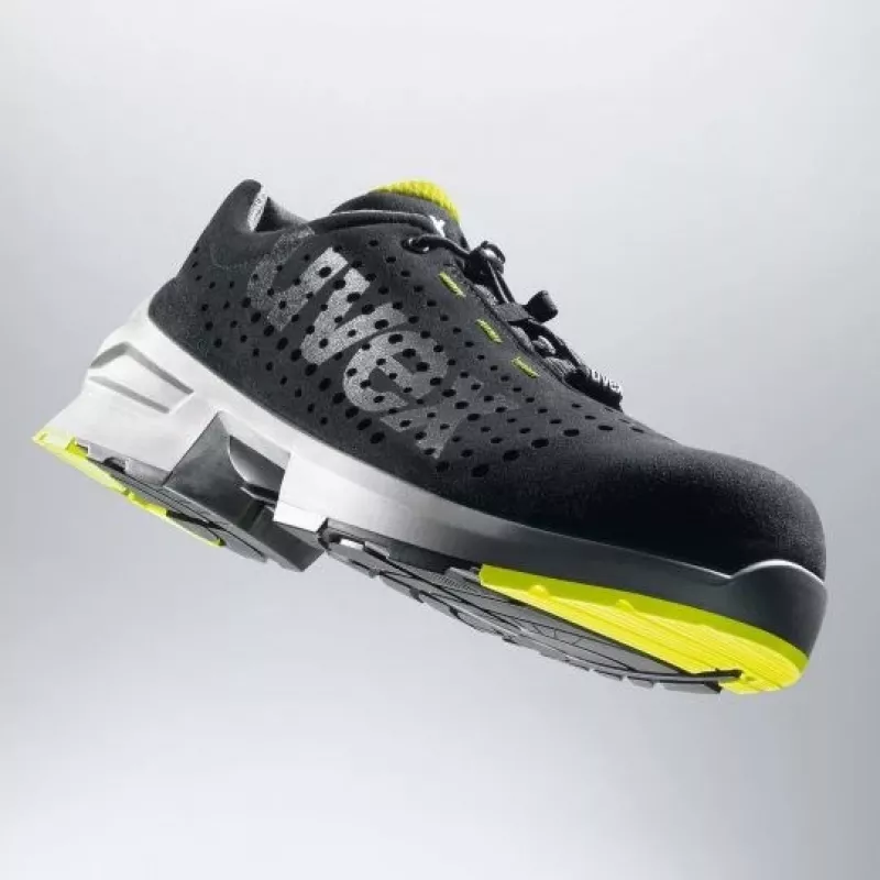 Sapatos de segurança Uvex 85438 unissexo adulto preto lima poliuretano microveludo