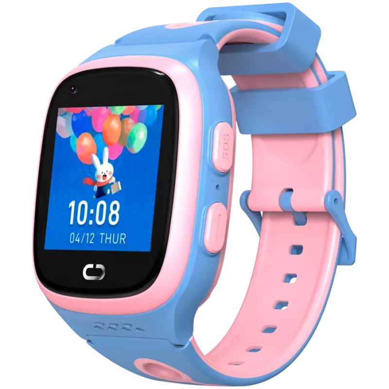 Relógio infantil Canyon ZEFIR KW-49 E-SIM 4G GPS WiFi Vídeo Música Jogos Aprender inglês, rosa e azul