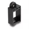 DeLOCK Suporte Keystone moldura snap-in preto 18mm x 40mm x 10mm