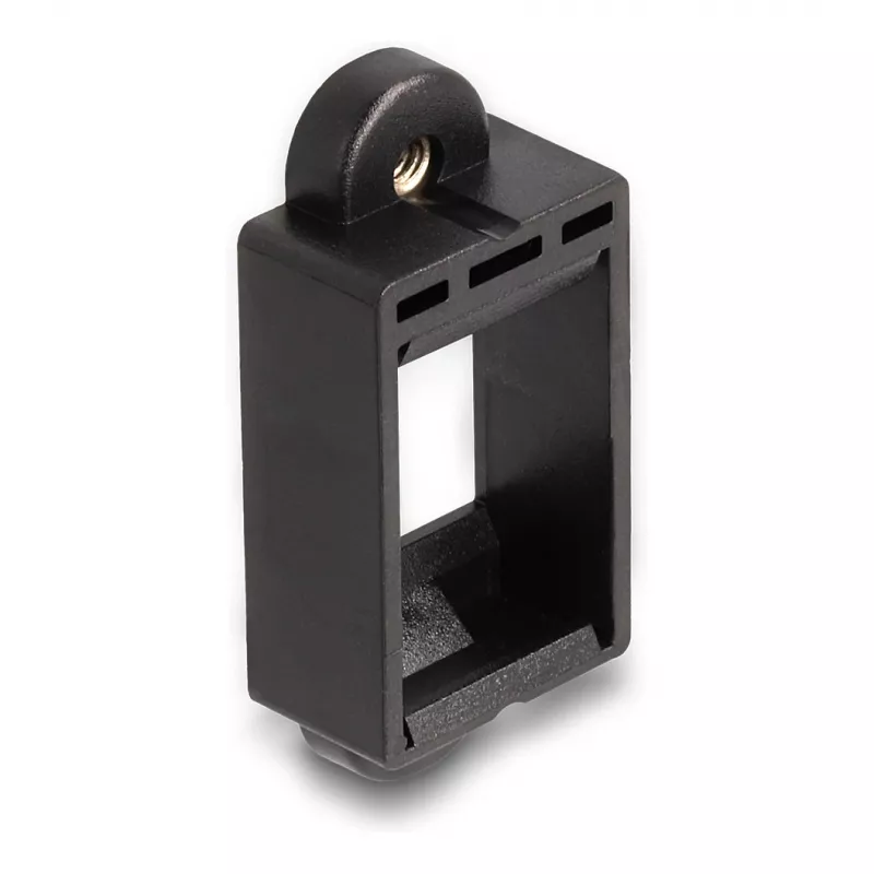 DeLOCK Suporte Keystone moldura snap-in preto 18mm x 40mm x 10mm